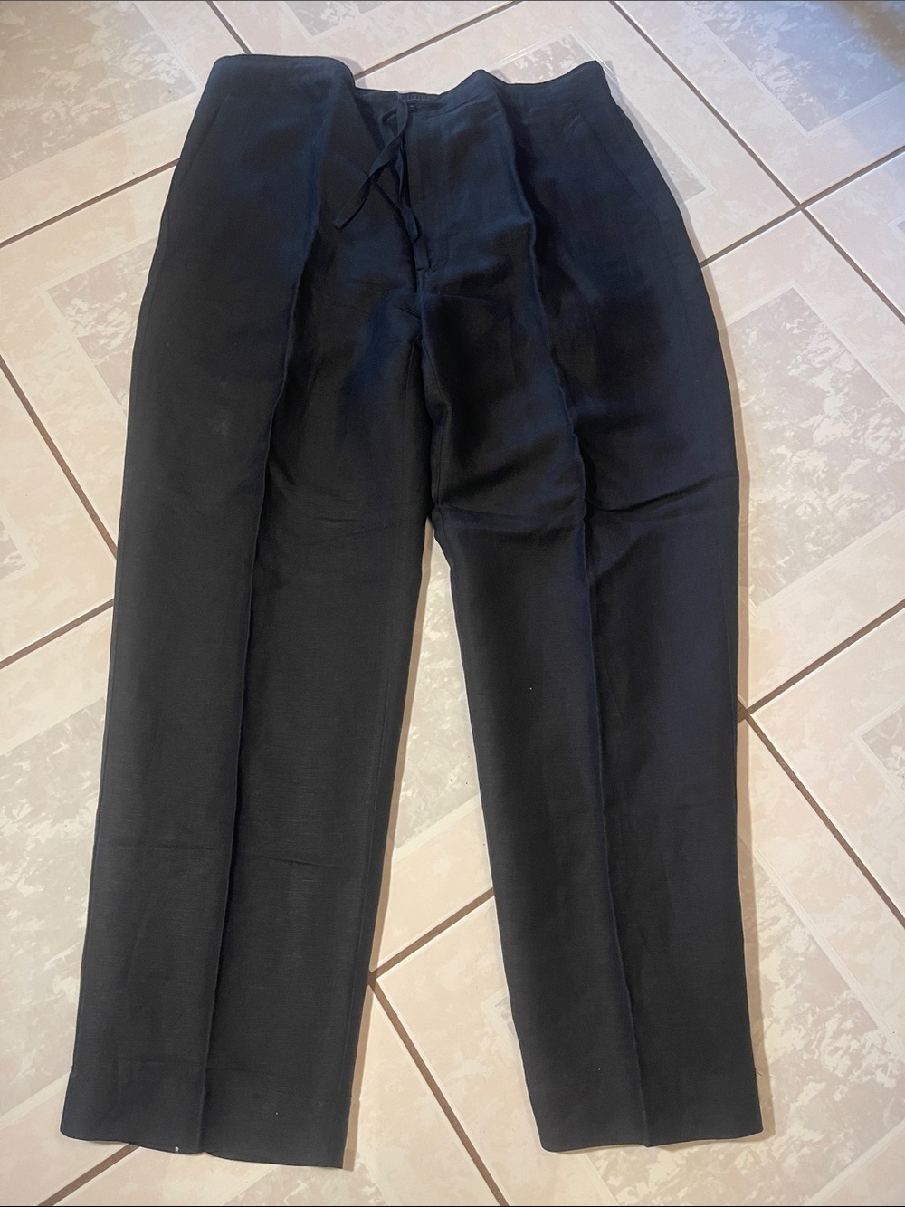 Linen Black Dress Pants for Men - Tailored Professional Look